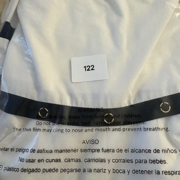 Cache Skirt Women White Navy Stripe A-Line Midi Skirt Cotton Size 10 - Picture 14 of 14